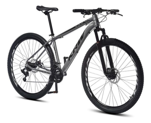 Mountain bike KRW X51 aro 29 15.5 21v freios de disco mecânico cor grafite/preto-fosco