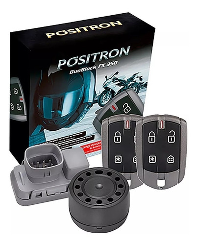 Alarma Moto Positron Duoblock Fx350 2 Control Presencia Pst