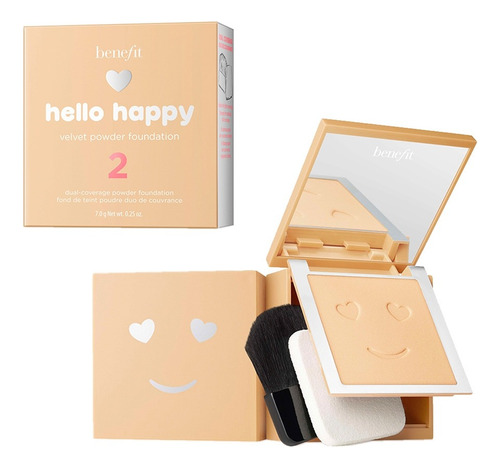 Benefit Hello Happy Velvet Powder Foundation #2, Transparent