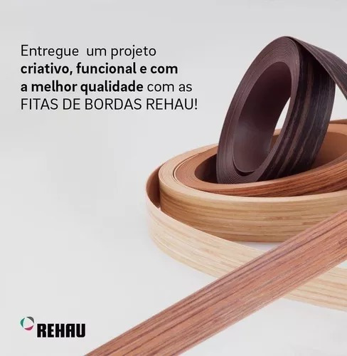 Fita De Borda Cor Cinza Fossil Veluto Rehau 22mm