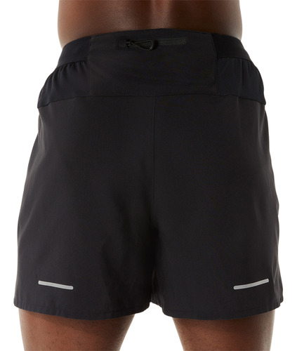 Short Asics Hombre Road 5in Negro Running