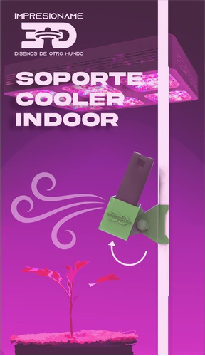 Imagen 6 de 7 de Soporte Cooler Indoor 4 Pulgadas 120x120 Mejora Circulacion