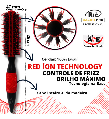 Riè Salon-pro Kit 1 Esc Prof Vulcan 47 +1 Pincel Rie Salon