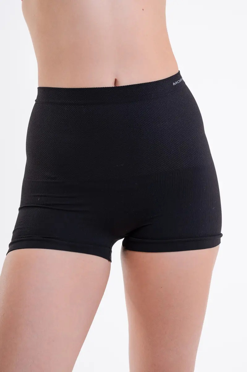 Short Faja Reductor Modelador Abdomen Sin Costura Mora 1642 Color Negro Talle 5