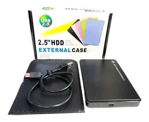 Cofre Case Para Disco Duro Sata 2.5 Usb 2.0 Hdd Notebook