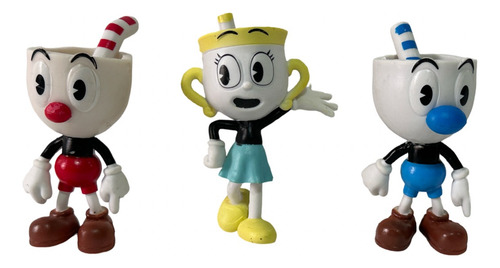 Set 6 Figuras De Acción Cuphead 9-11 Cm Pvc
