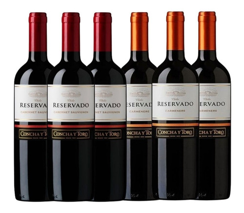 Vino Concha Y Toro Reservado Promo X 6