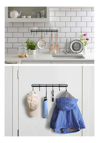 4 Colgadores Para Utensilios Con Ganchos, Soporte De Pared P