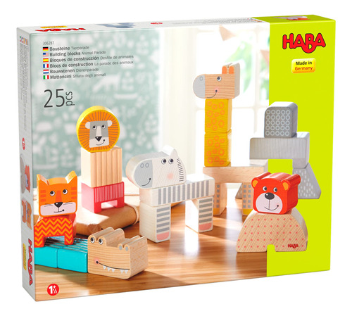 Haba Animal Parade - Bloques De Madera - Juego De Bloques D.