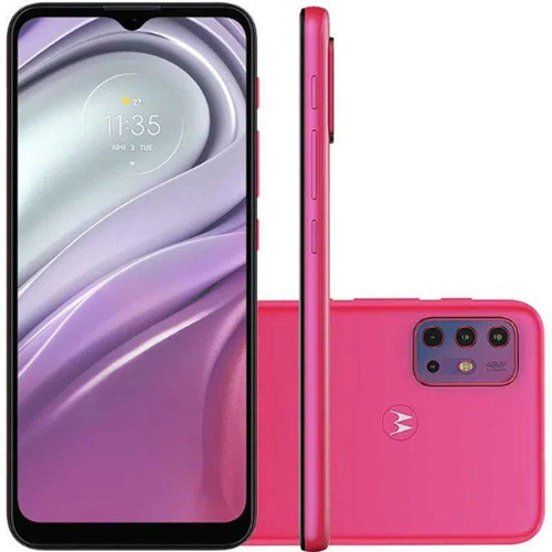 Imagem 1 de 6 de Smartphone Motorola Xt2128-1 Moto G20 64gb Rosa
