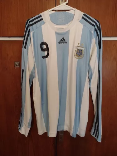 anillo imagen educar Camiseta De La Selección Argentina 2007/09 #9 | MercadoLibre