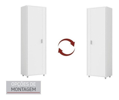 Armário Multiuso 1 Portas Unique Branco - Caemmun