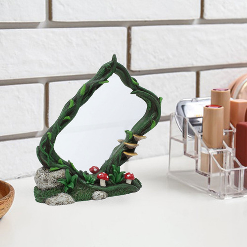 Espejo De Maquillaje En Forma De Árbol Con Adorno En Forma D