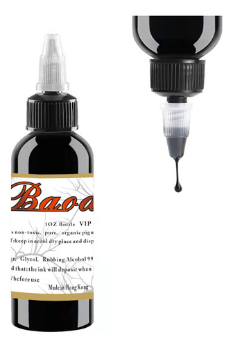 Baodeli 1 Botella De Tinta De Tatuaje Super Black Ink Pigmen