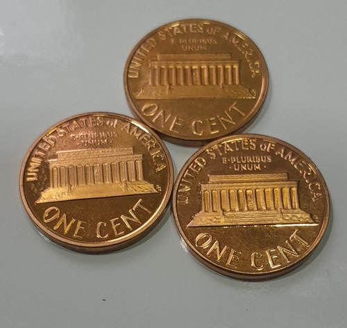 Moeda Usa One Cent Dólar Linconl 1981s,85s,87s Originais