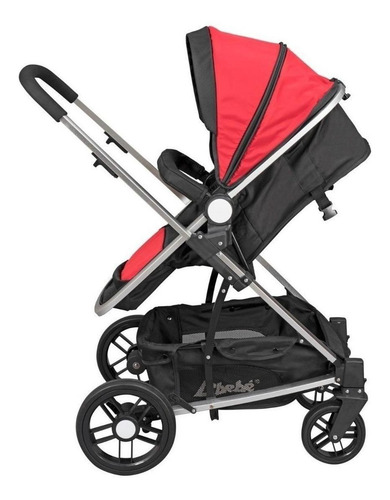 Carriola De Bebe Crown Portabebe Base De Carro Bambineto Capacidad de la carriola Individual Color Rojo Color del chasis Plateado