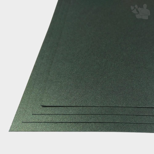 Papel perolizado 180 g A4 (esmeralda), 20 hojas