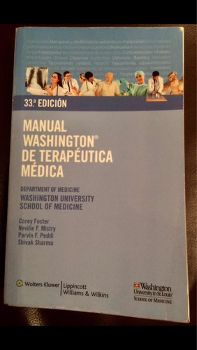 Libro Manual Washington De Terapeutica Medica 33a Edición