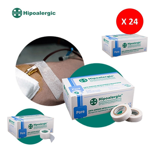 Caja De Cinta Adhesiva Microporosa X 9 Metros Hipoalergic®