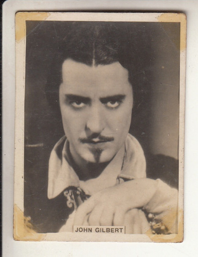 Cine Mudo John Gilbert Antiguo Cromo De Cigarrilos Crack 