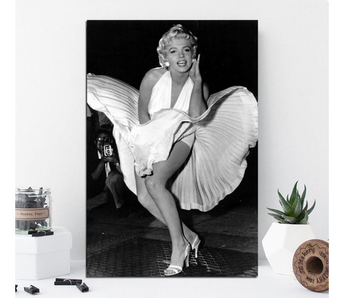 Vinilo Decorativo 20x30cm Marilyn Monroe Subway Subte