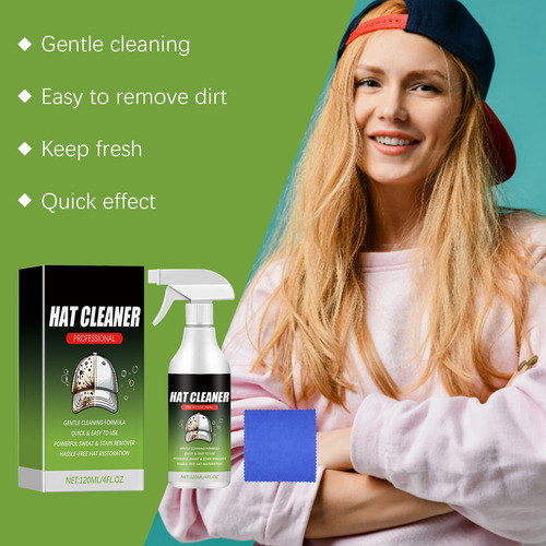 Limpador De Espuma De Chapéu De 120 Ml, Limpando Manchas, Od