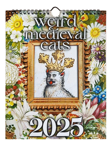 Calendario De Gato Medieval 2025 Calendario De Pared De Gato