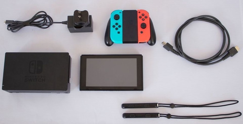 Nintendo Switch 32GB Standard color rojo neón, azul neón y negro