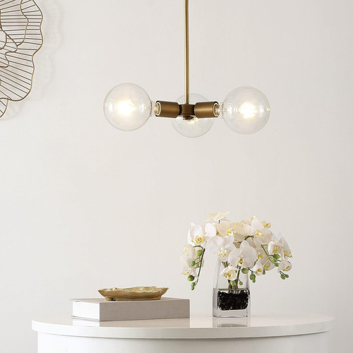 Lámpara Colgante Ajustable De 45 Cm, Color Dorado, Moderna