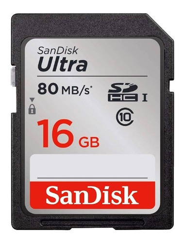 3x Cartão Sd Sdhc Ultra Sandisk 16gb 80mbs