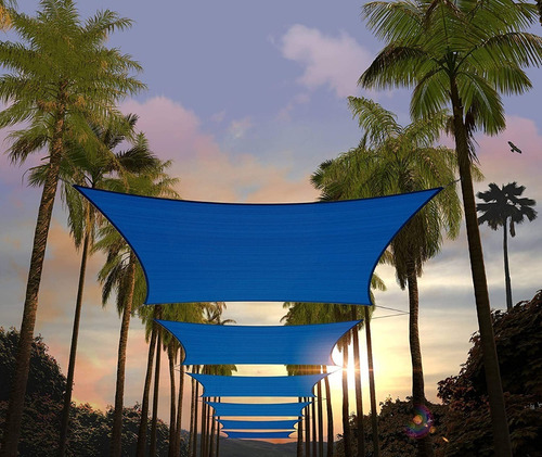 Toldo Rectangular Azul De 8 X 10 Pies (2.5 Mtx X 3 Mts)