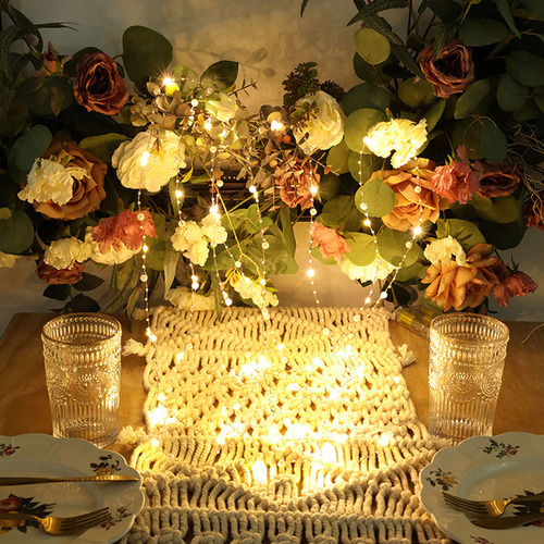 Mini Cable De Cobre Led Light String Alimentado Por Batería