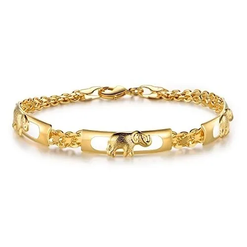 comprar Pulseras De Elefante Chapado En Oro De 18 Quilates
