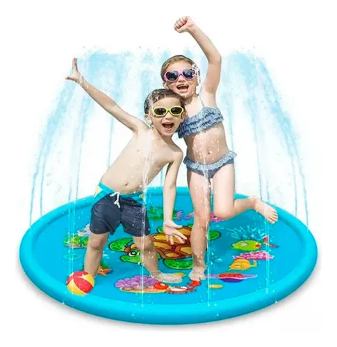 Alfombra De Agua Piscina Chorros Para Niño Facil De Guardar