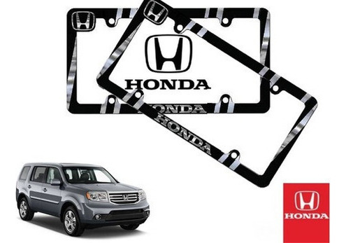 Par Porta Placas Honda Pilot 3.5 2015 Original