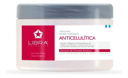  Crema Masajes Anti Celulitis X 250gr Centella Asiatica Libra