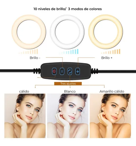 Aro de online luz led portatil