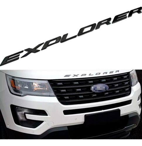 Letras Negras Emblema Para Capot Compatible Ford Explorer