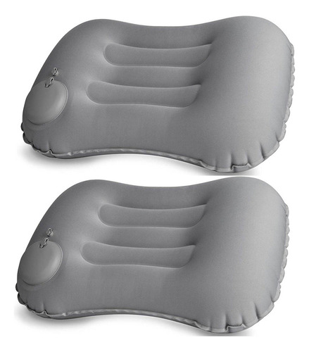 2 Piezas Almohada De Viaje Inflable Ergonómica Para El Cuell