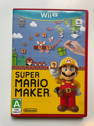 Super Mario Maker Caja Cartón Wii U