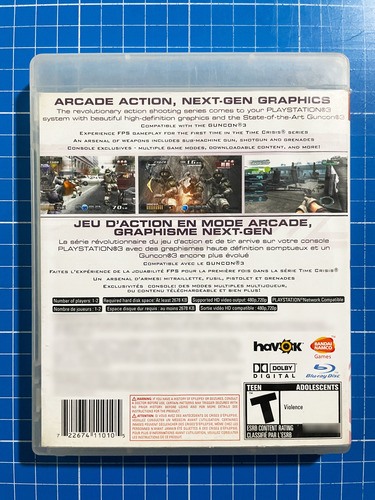 Guncon 3 Time Crisis 4 Ps3 (Usado)