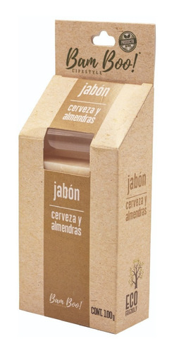 Imagen 8 de 9 de Jabón Artesanal Cerveza Y Almendras 100 G Bam Boo! Lifestyle