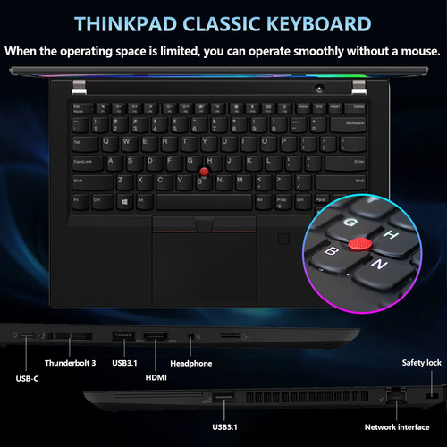 Lenovo Thinkpad T490 Intel Core I5 8365u 16gb Ram 256gb Ssd (Reacondicionado)