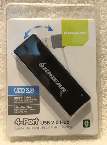 Hub (concentrador) 4 Puertos 2.0 Usb, Iogear