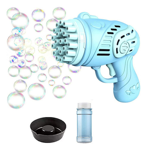 Pistolas Lanza De Burbujas Para Niños Juguete Para Niños Color Azul