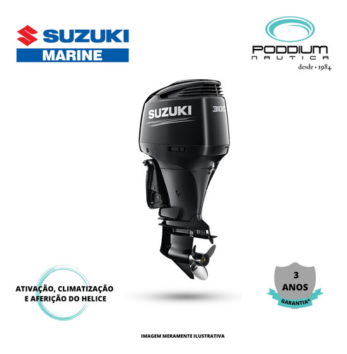 Motor De Popa Suzuki Df 300 Apx Dg + Kit, 4t Poddium Náutica