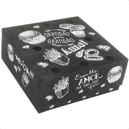 Embalagem Para Doces Festa Viagem Giz 12x12 P 300g - 100un