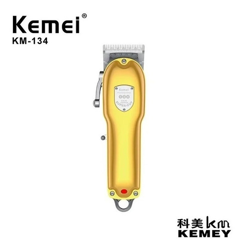 Imagem 1 de 4 de Maquina Para Cortar Cabelo Profissional Gold Kemei Km134