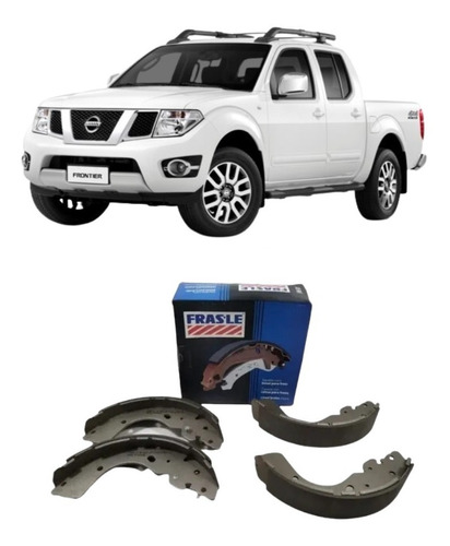 Sapatas De Freio Traseira Nissan Frontier 2.5 Sel 2012 4x2