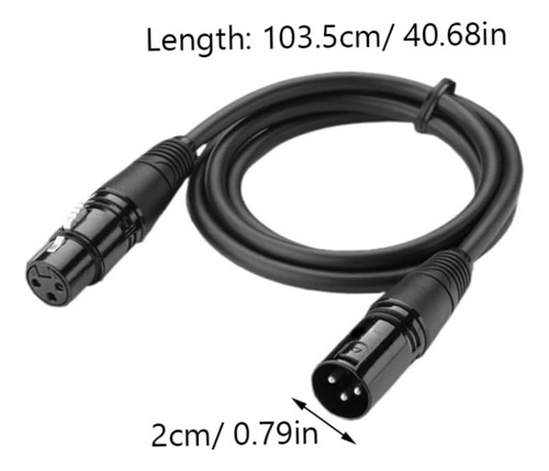 Cable De Iluminación Negro Para Luces De Escenario Y Audio